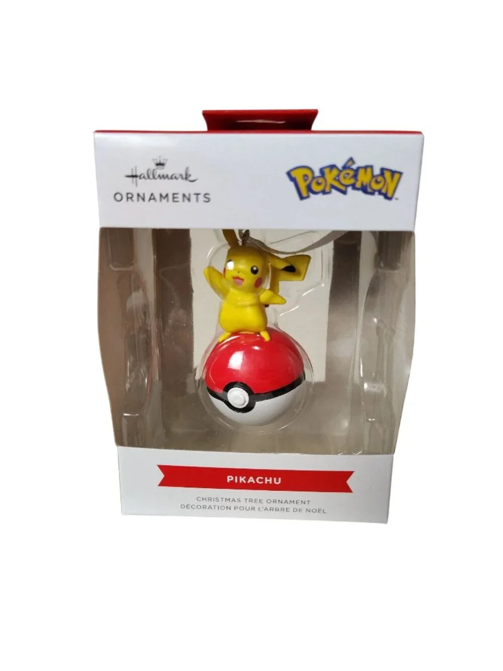 Hallmark Pokemon Pikachu Christmas Ornament With Pokeball Design